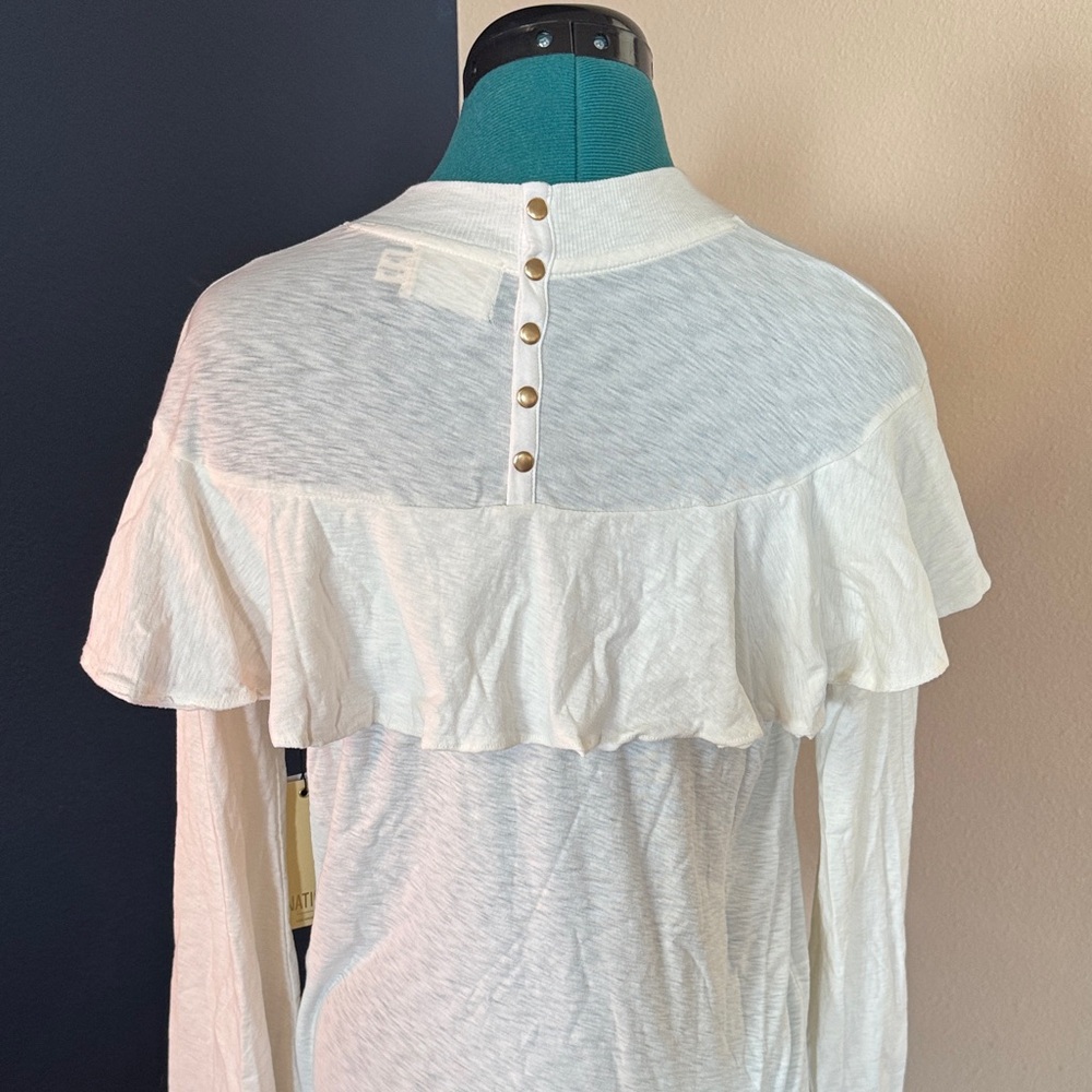 Nation LTD White Ruffle Top - Picture 6 of 7